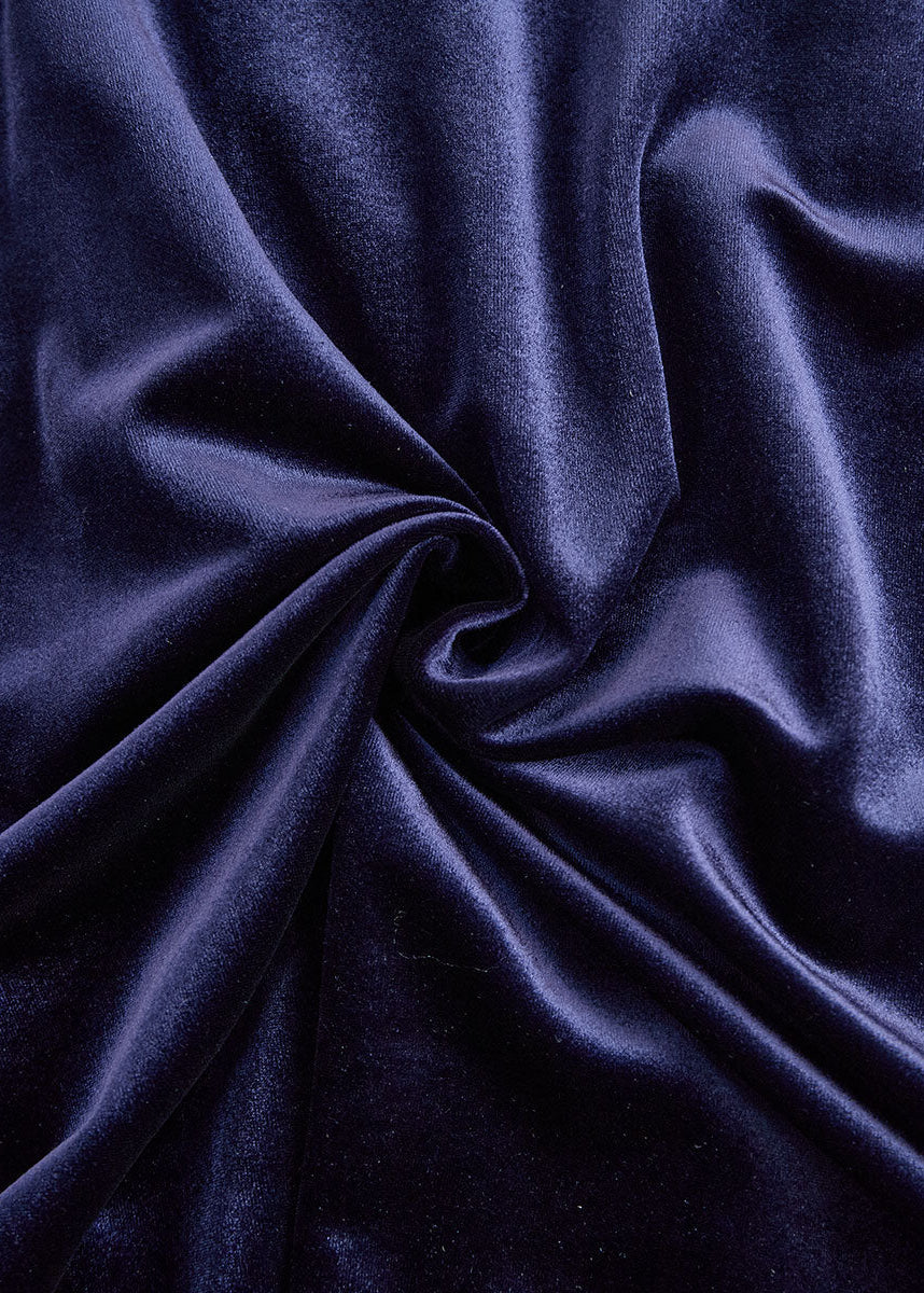 Ceylan Women’s Velvet Midi Dress with Elegant Pleated Skirt