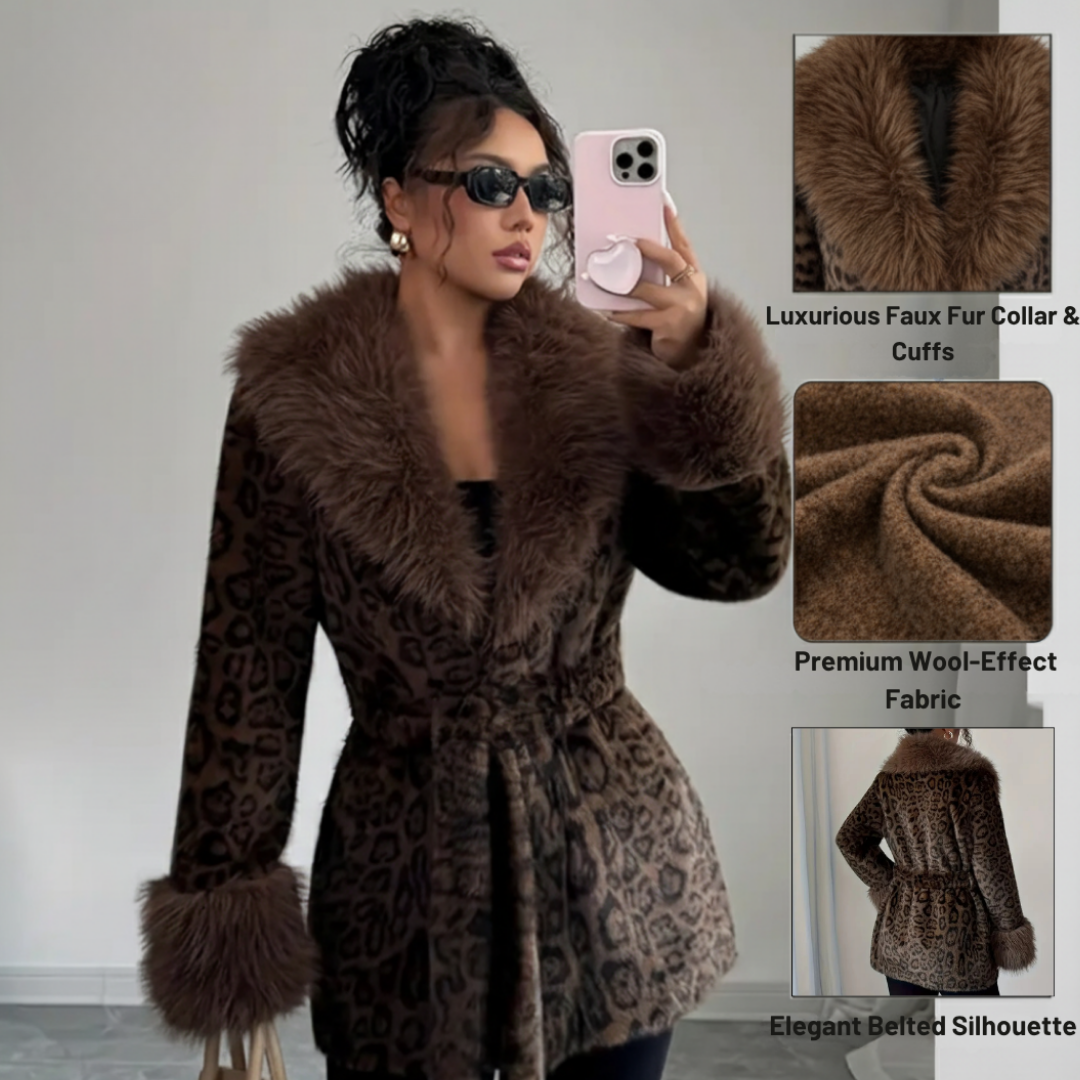 Ceylan Leopard Fur Coat  Houseofceylan