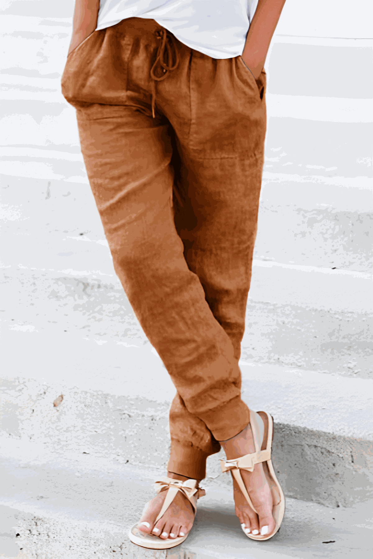Women’s Jogger Pants with Adjustable Drawstring and Elastic Ankle Cuffs