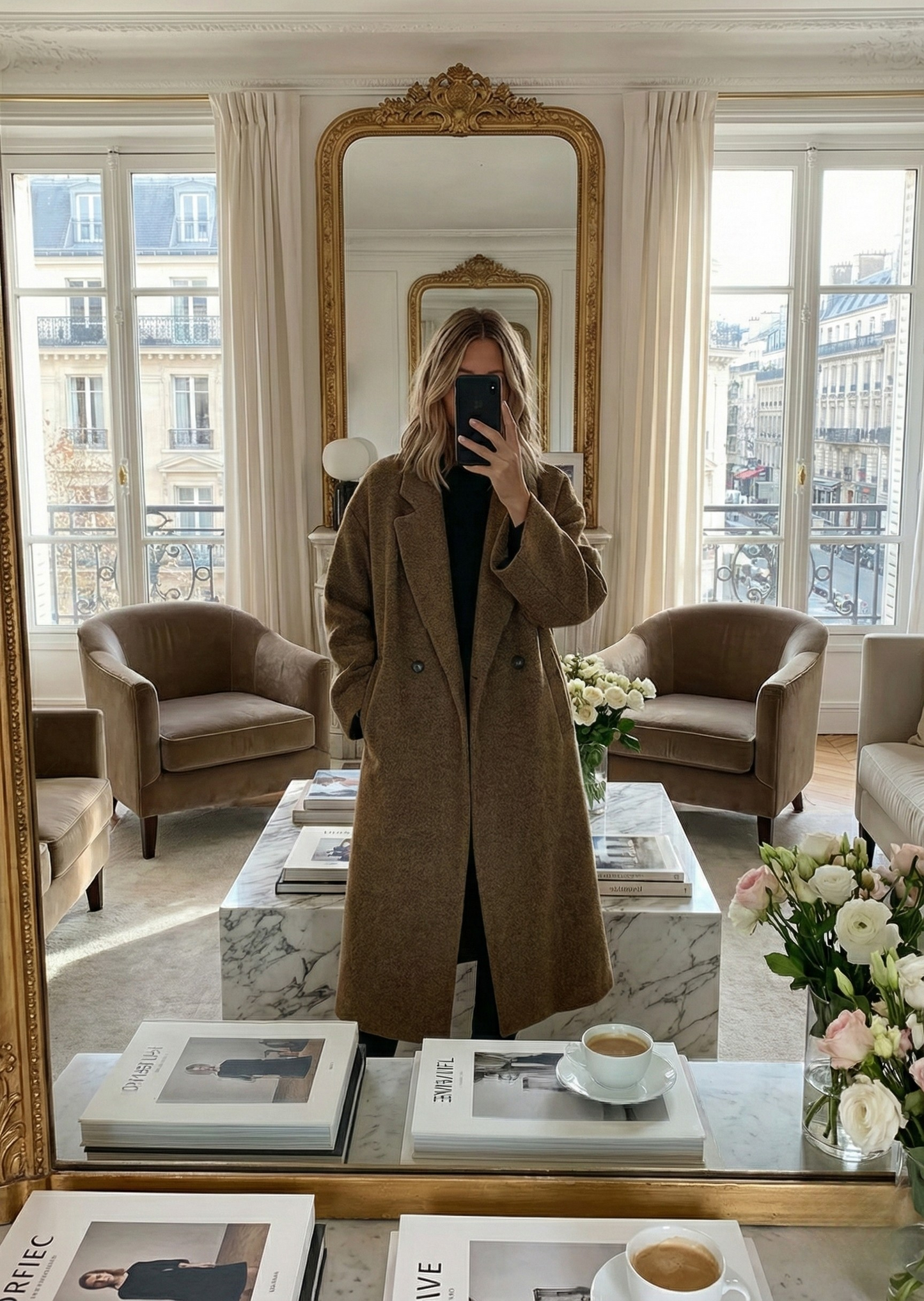 Ceylan Women’s Wool-Blend Oversized Maxi Coat