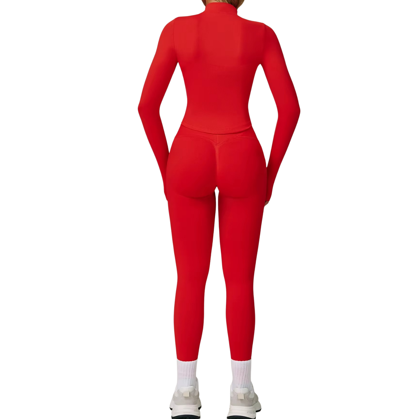 Ceylan Women’s Seamless High Waist Ribbed Yoga & Gym Set (3-Piece)