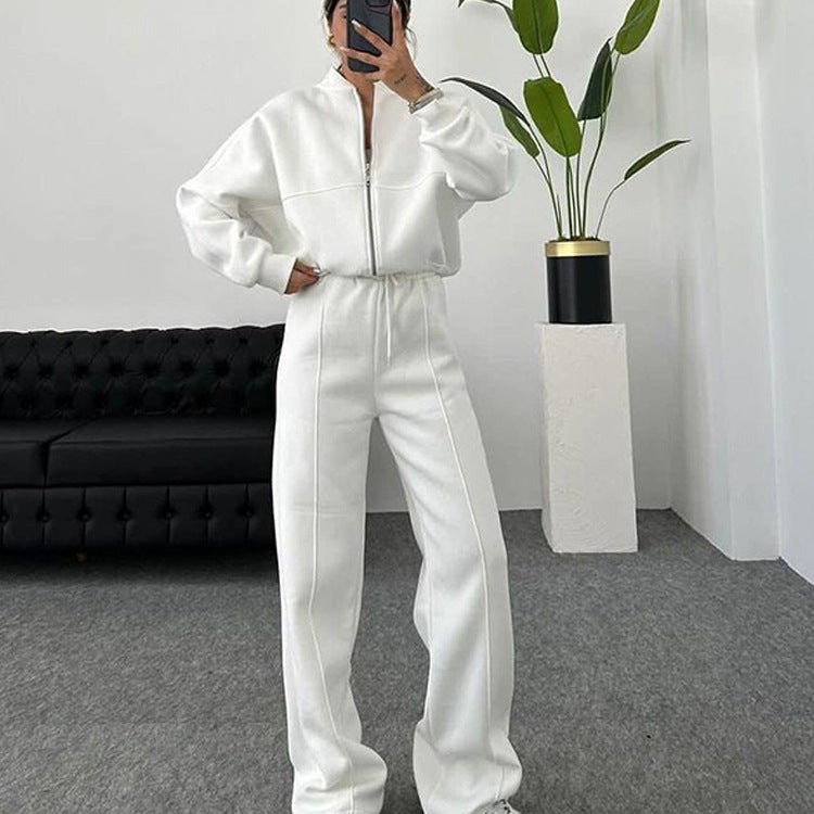 Ceylan® Oversized Zip Up Sweatsuit Set