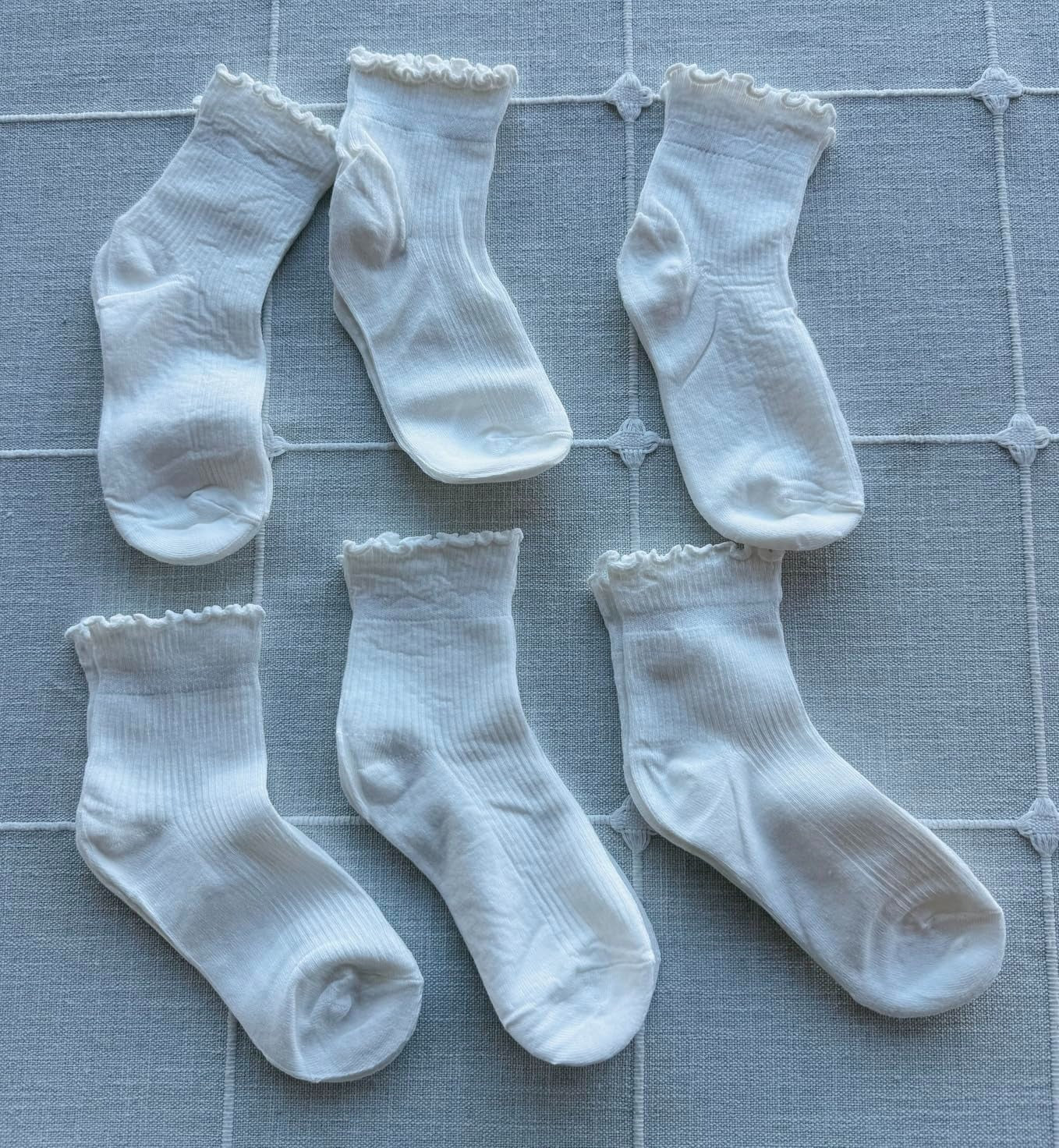 Women’s Ribbed Ruffle Ankle Socks Soft Cotton Frill Cuff