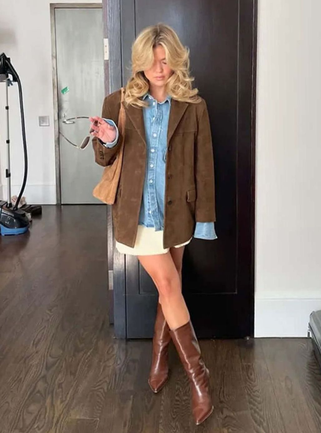 Olivia | Women's Oversized Suede-Look Single-Button Blazer Jacket