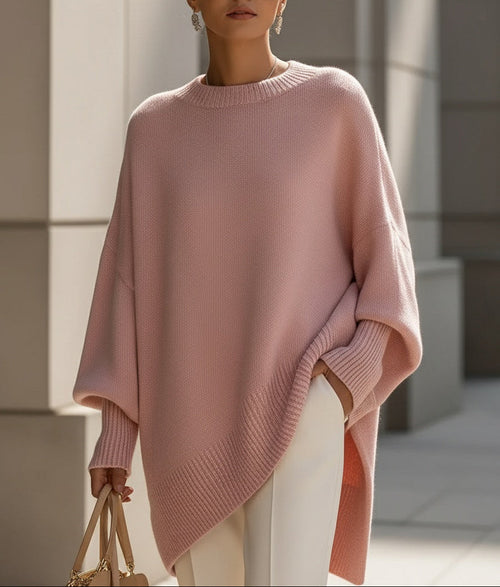 Women's Oversized Longline Poncho Sweater