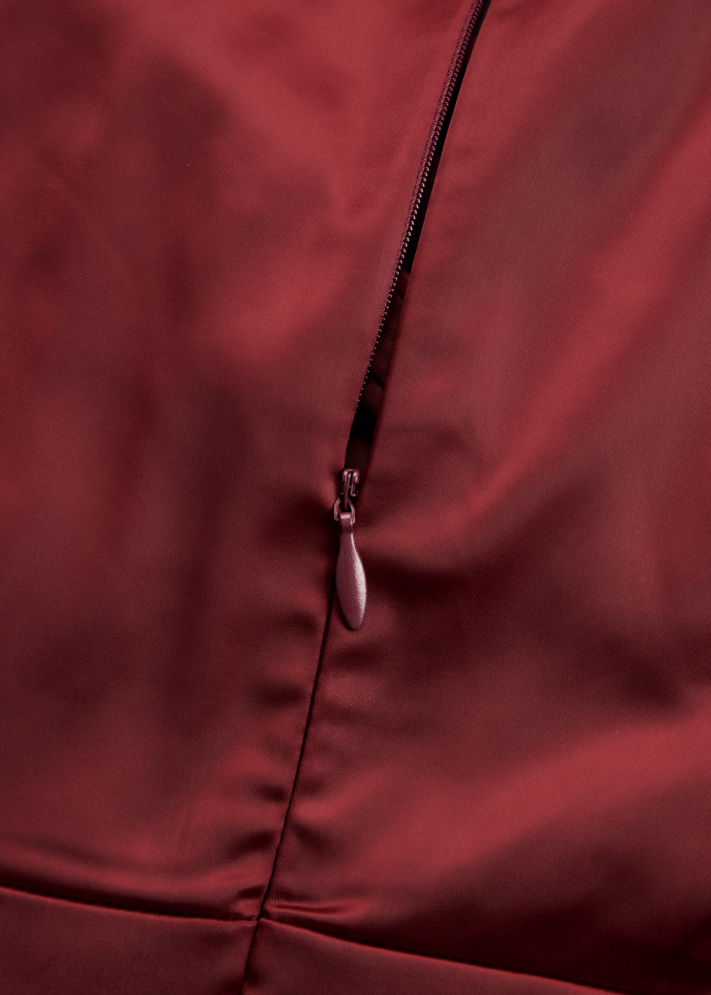 Ceylan Women’s Satin Midi Dress with Draped Collar and Pockets