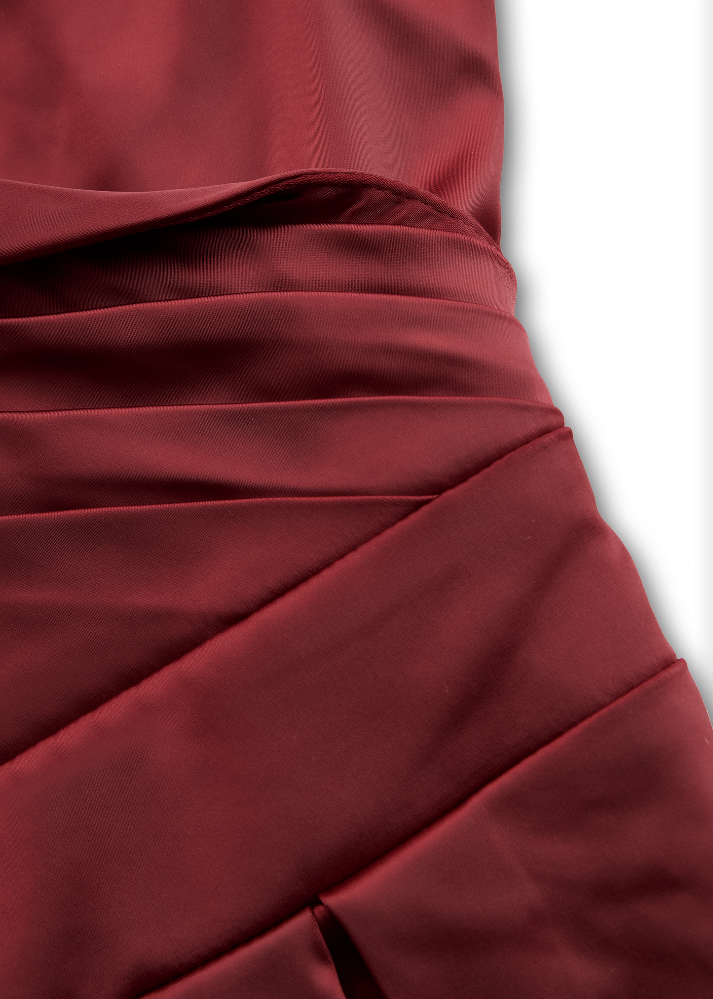 Ceylan Women’s Satin Midi Dress with Draped Collar and Pockets