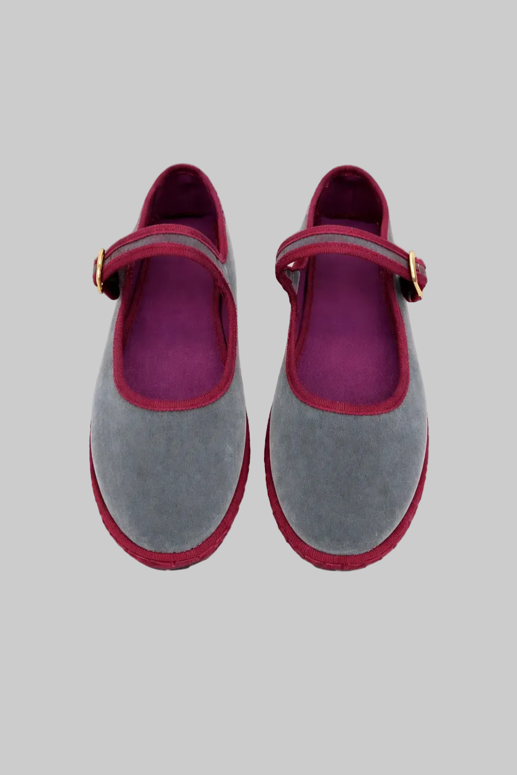 Women’s Mary Jane Flats Velvet Strap Buckle Ballet Slippers