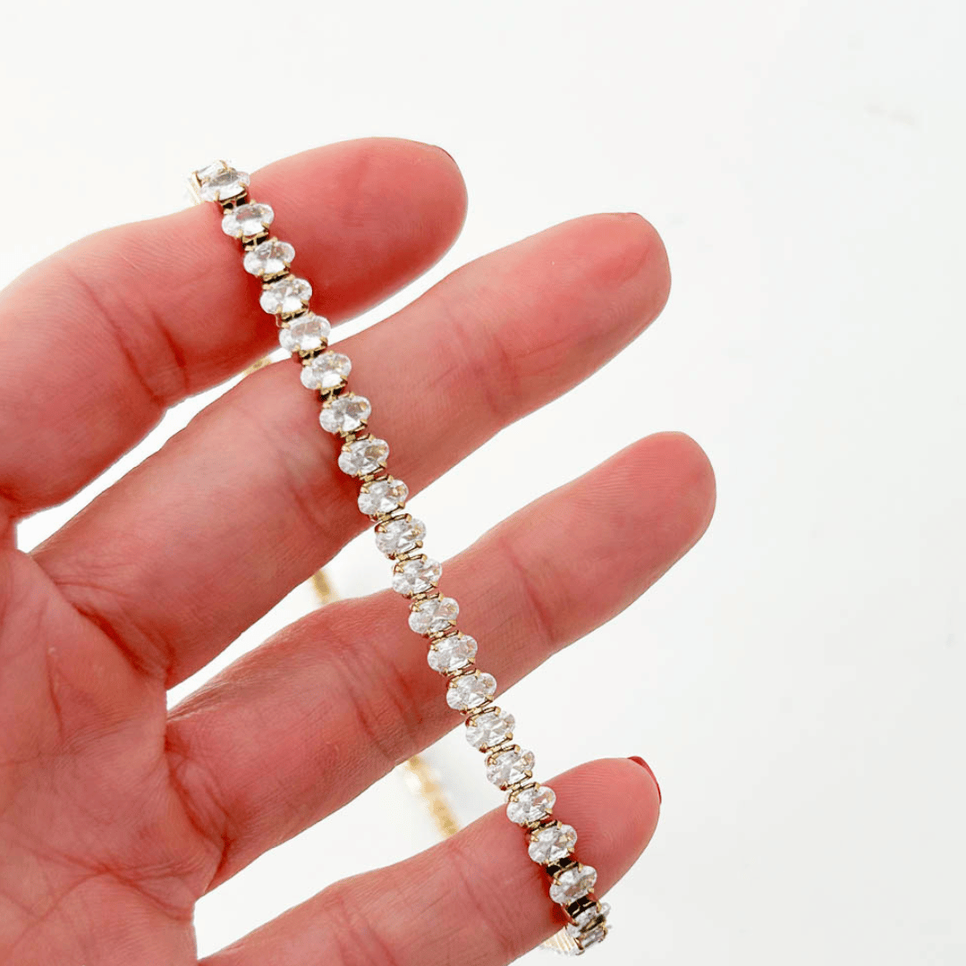Women's Rhinestone Chain Bracelet