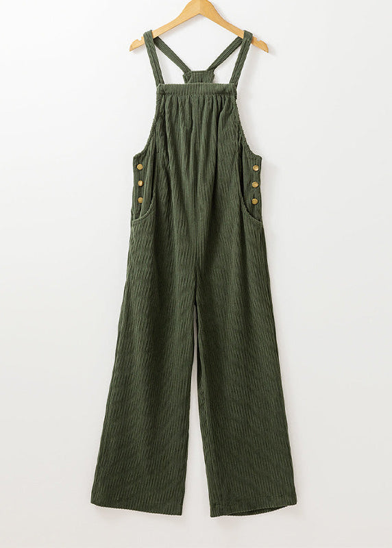 Ceylan Women’s Corduroy Overalls with Relaxed Wide Leg