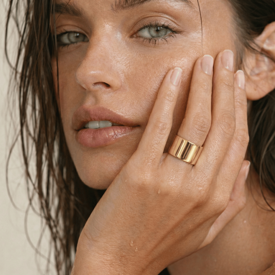 Women's Chunky Wide Band Ring, 13mm