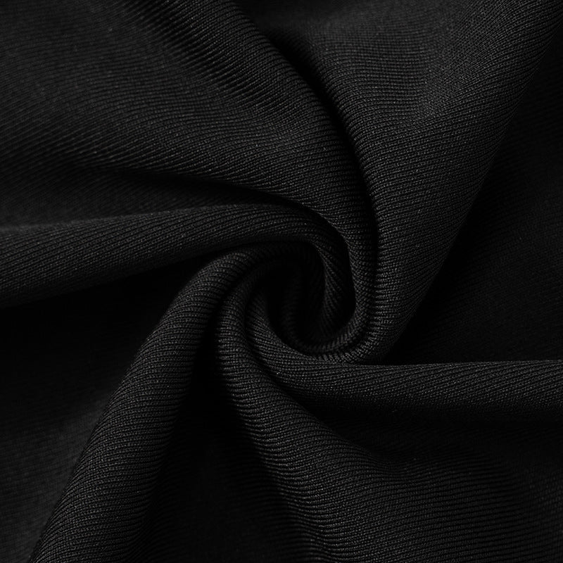 Women's Plunging Neck Cutout Maxi Dress with Long Sleeves