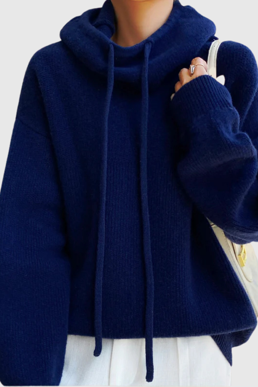 Ceylan Women’s Soft Knit Hoodie Oversized Lounge Sweater