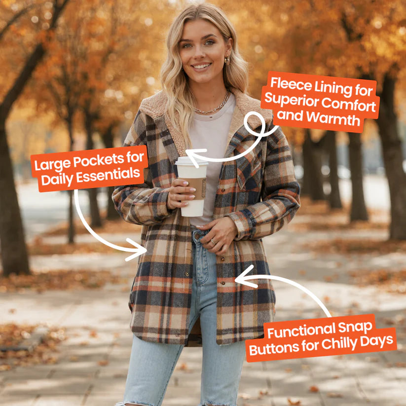 Ceylan® Teddy Bear Cozy Flannel Jacket
