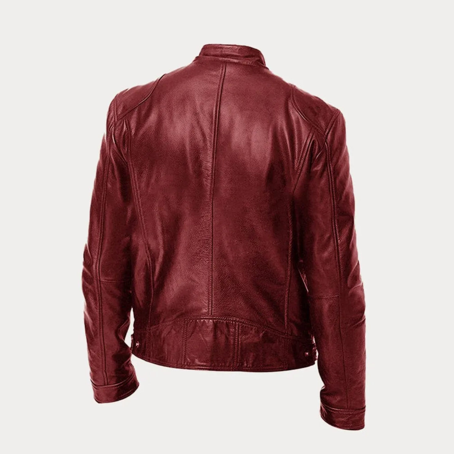 Men¡¯s Heritage Cafe Racer Slim Fit Real Leather Biker Jacket