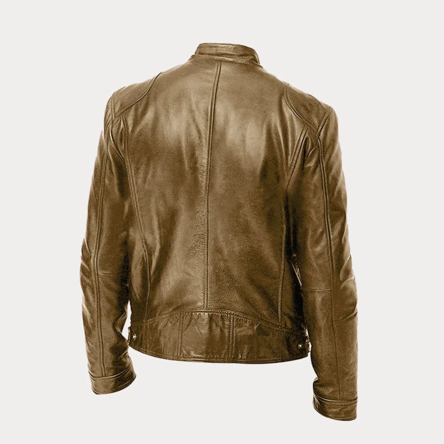 Men¡¯s Heritage Cafe Racer Slim Fit Real Leather Biker Jacket