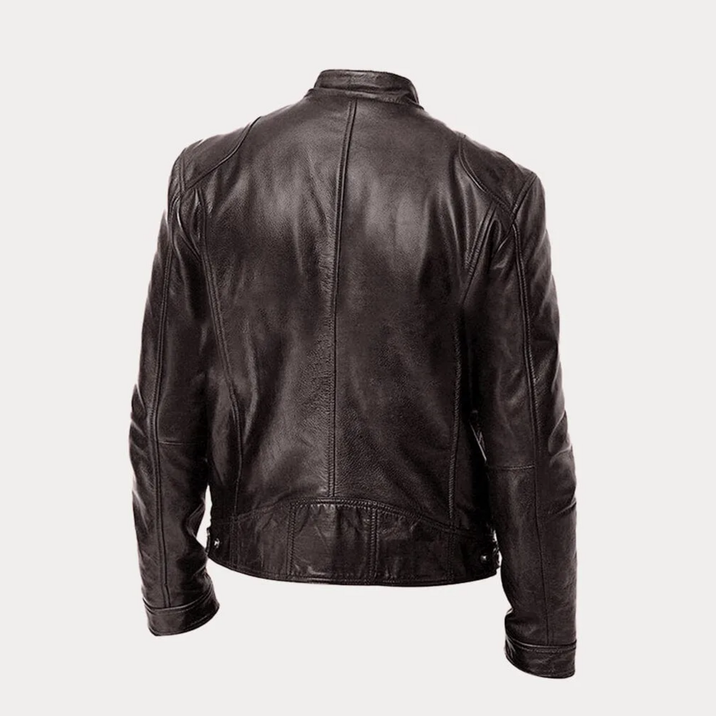 Men¡¯s Heritage Cafe Racer Slim Fit Real Leather Biker Jacket