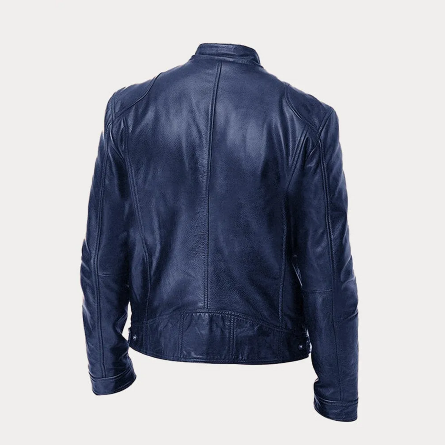 Men¡¯s Heritage Cafe Racer Slim Fit Real Leather Biker Jacket