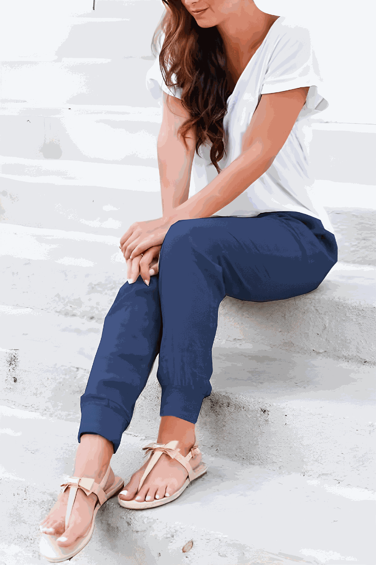 Women’s Jogger Pants with Adjustable Drawstring and Elastic Ankle Cuffs