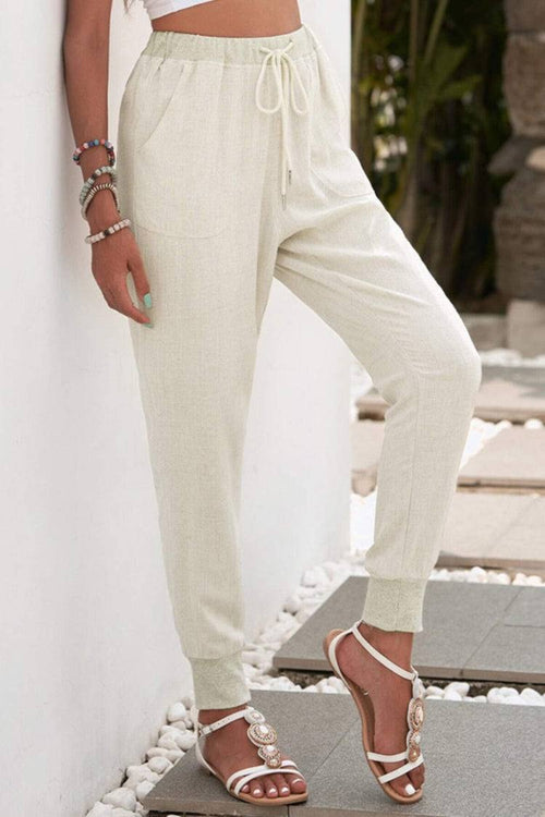 Women’s Jogger Pants with Adjustable Drawstring and Elastic Ankle Cuffs