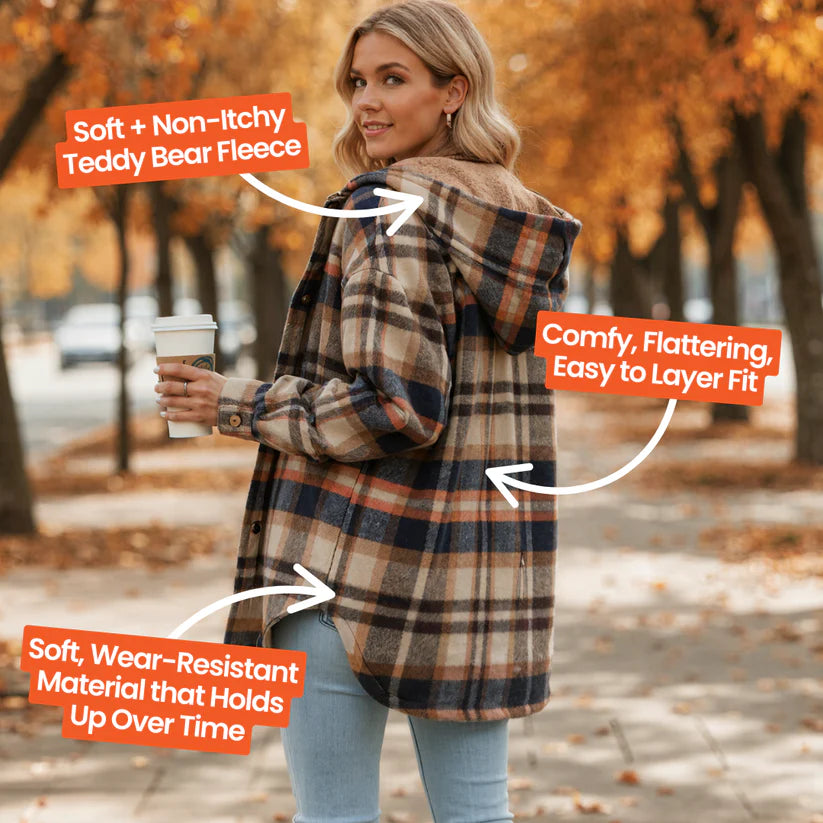 Ceylan Teddy Bear Cozy Flannel Jacket – Houseofceylan Ceylan Teddy Bear Cozy Flannel Jacket – Houseofceylan