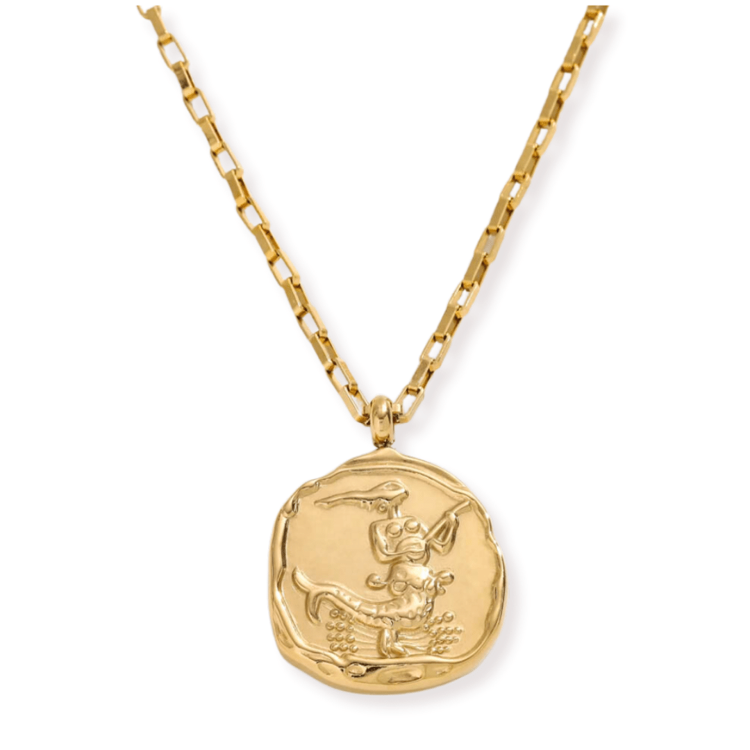 Women's Zodiac Coin Necklace