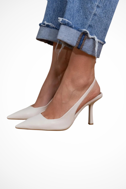 Women's Pointed Toe Suede Orthopedic Slingback Heels