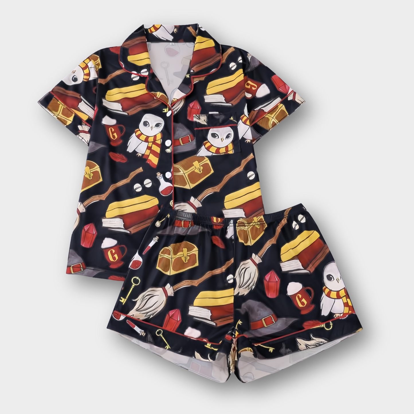 Ceylan Women’s Pajama Set Wizarding World Print Short
