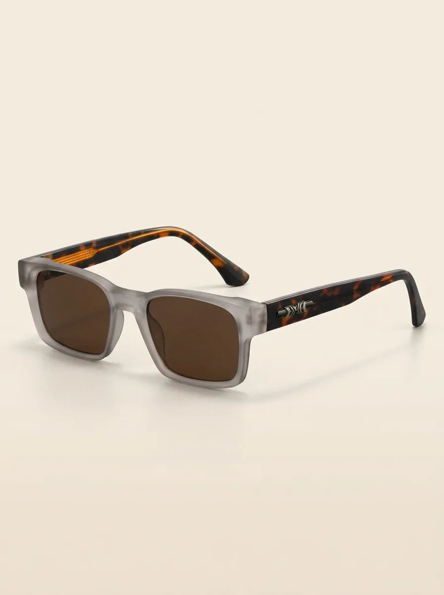 HERITAGE Sunglasses – Vintage Square Frame, UV400 Protection