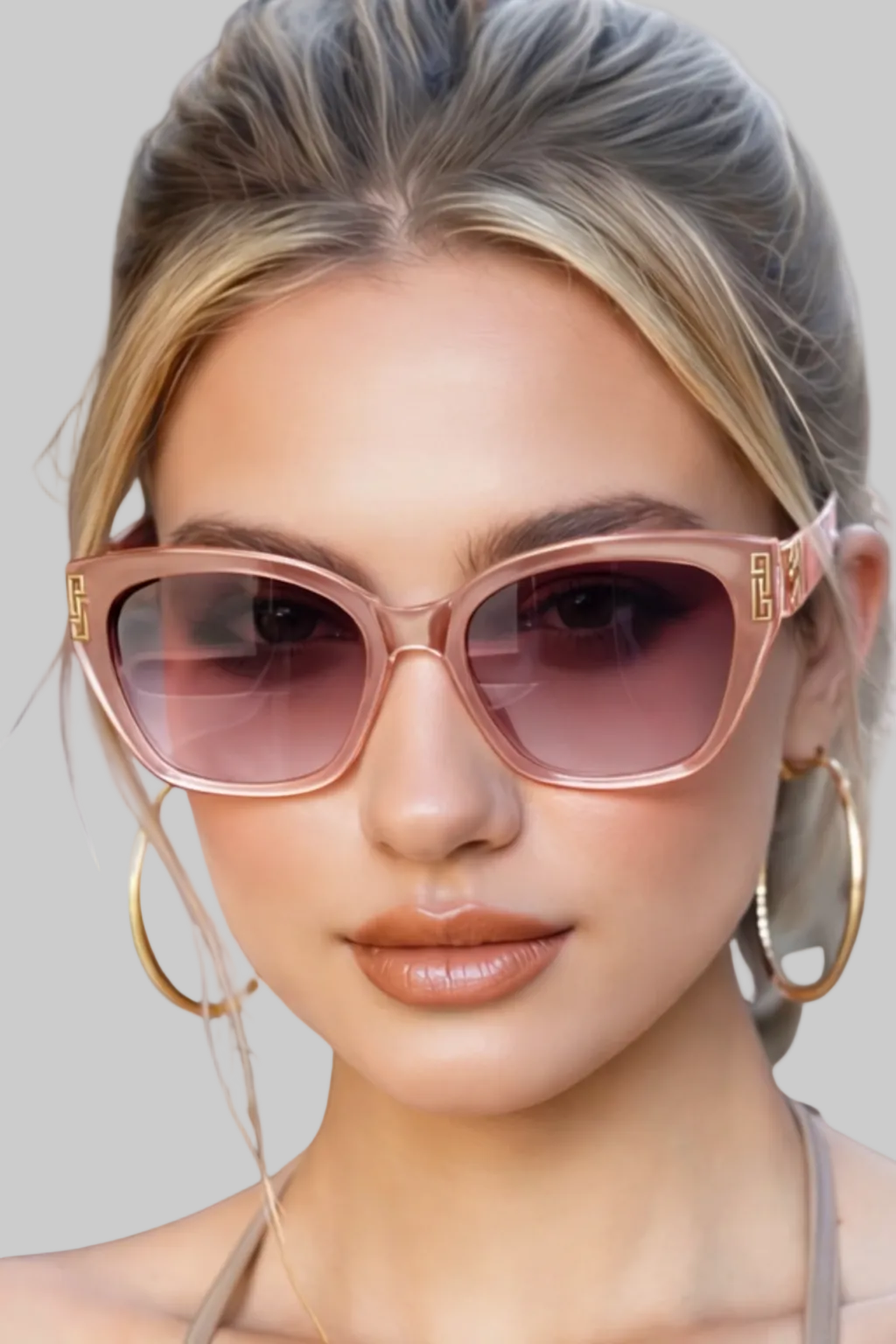 Women’s Sunglasses Cat Eye Gold Motif Tortoiseshell Eyewear