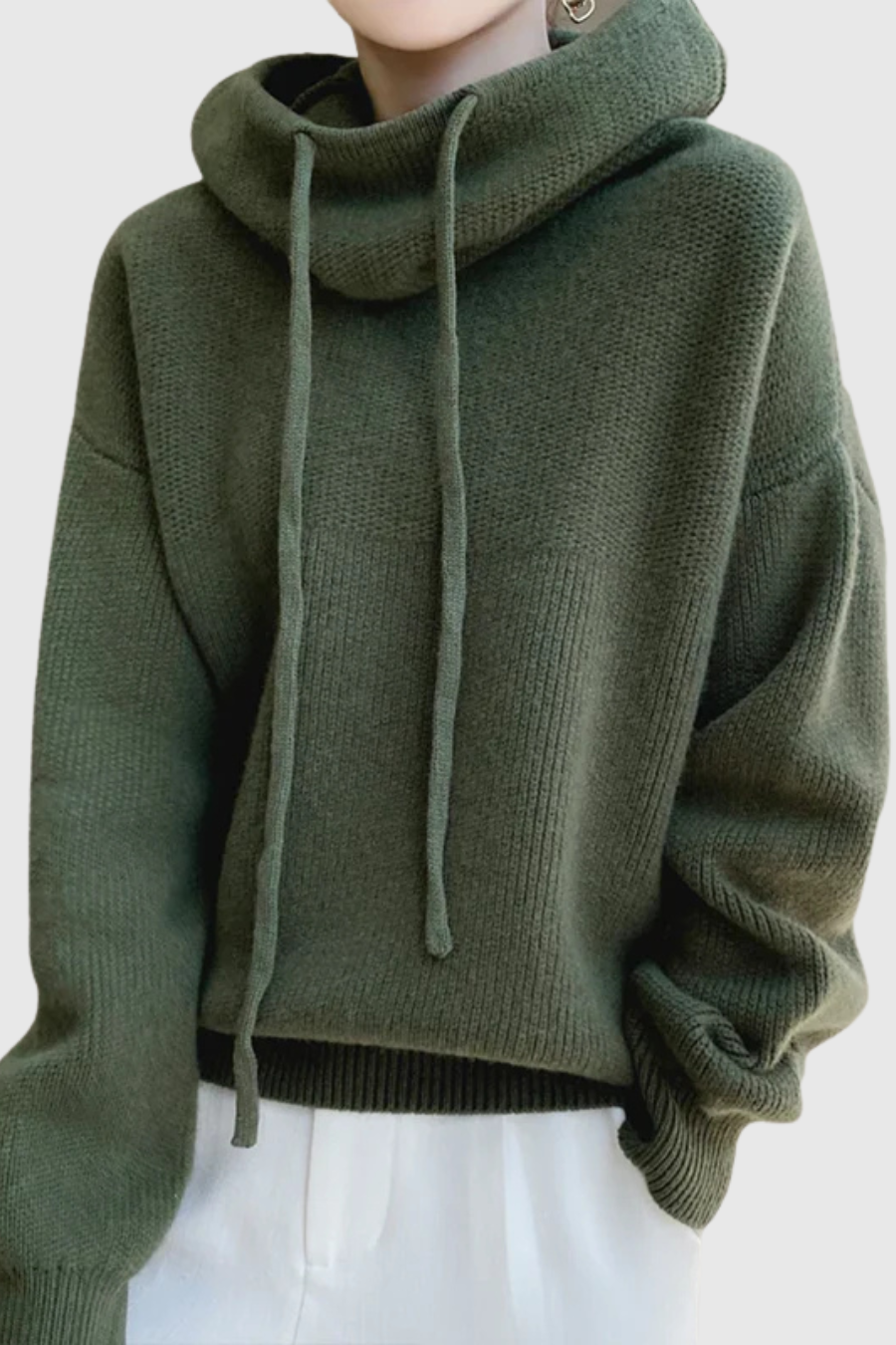 Ceylan Women’s Soft Knit Hoodie Oversized Lounge Sweater