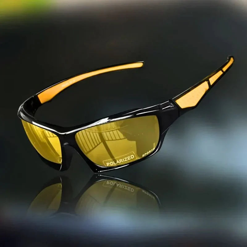 Polarized Sport Sunglasses Wraparound Mirrored UV400