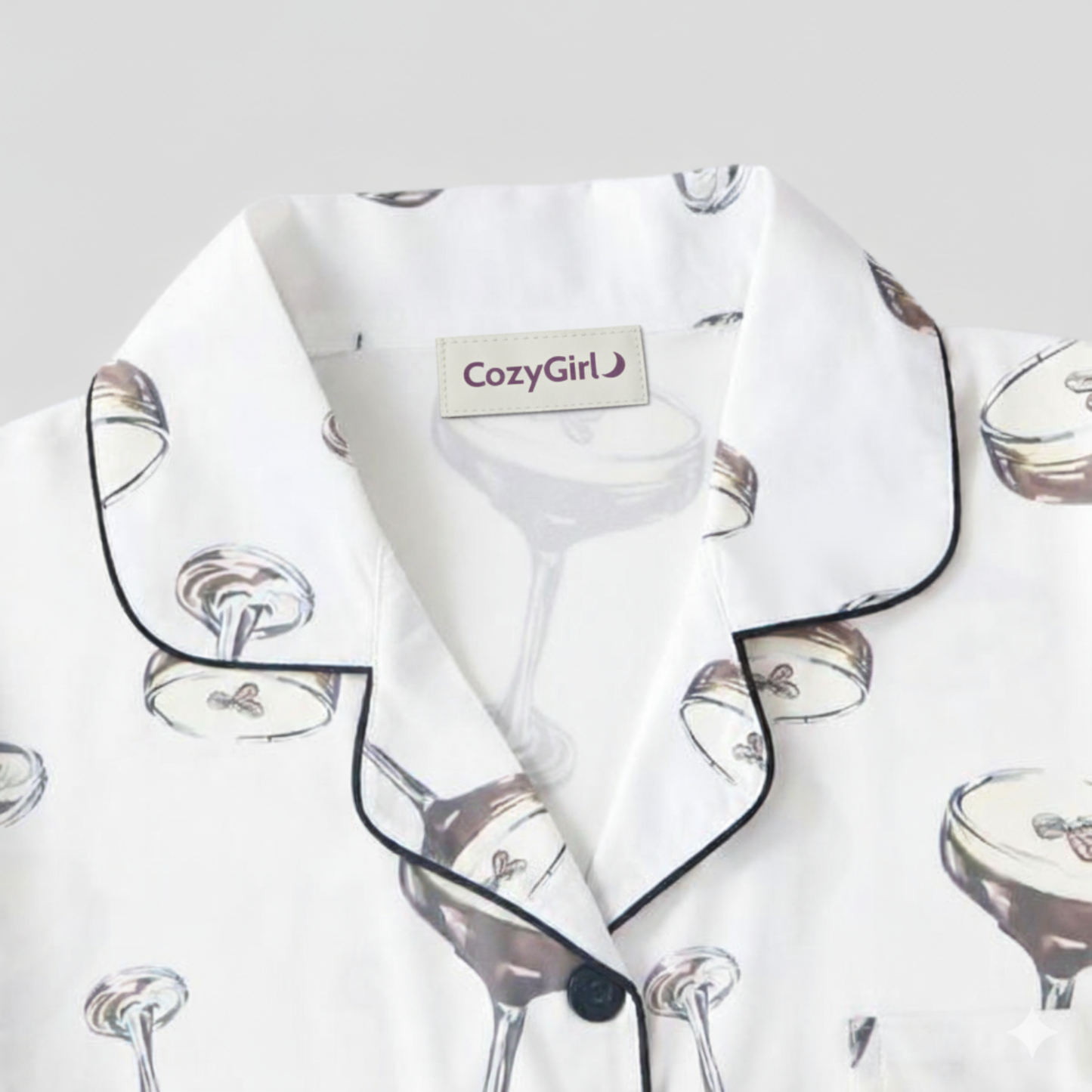 Ceylan Women’s Pajama Set Short Sleeve Button-Up