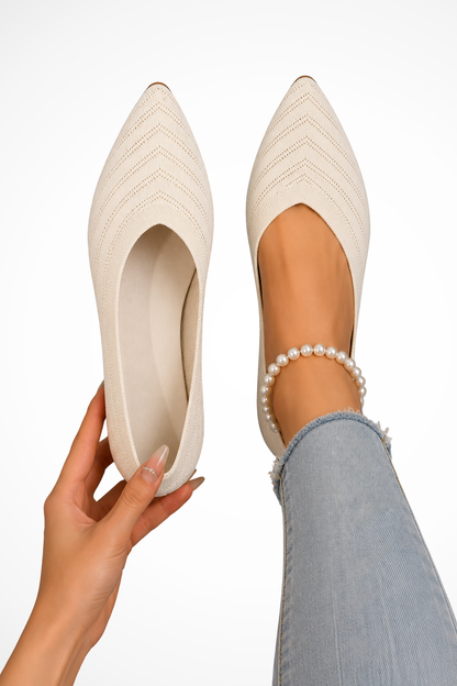 Women's Pointed Toe Knit Orthopedic Loafers