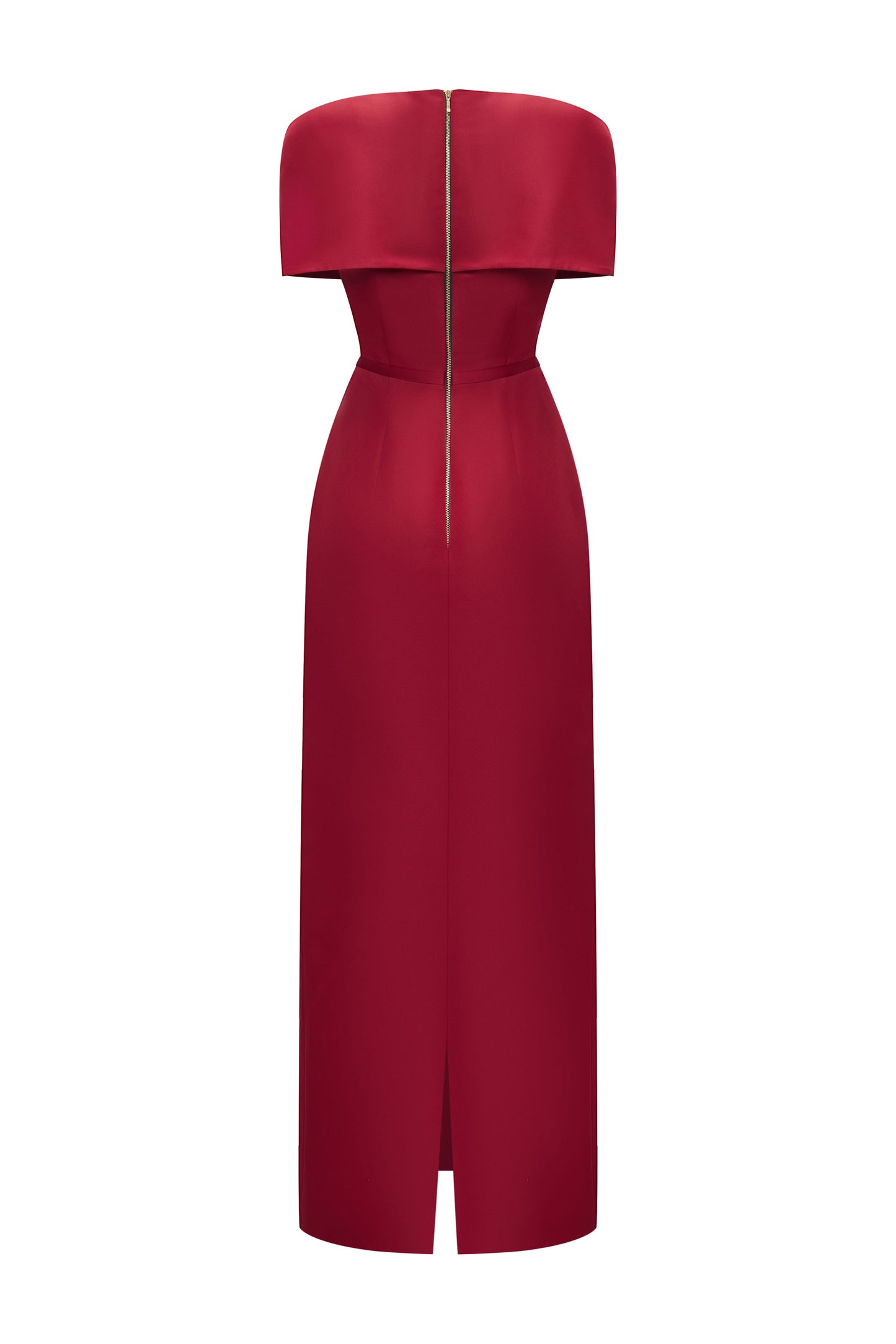 Women’s Sheath Maxi Dress with Draped Cape Sleeves