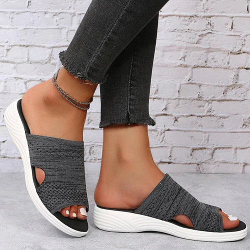 Women's Orthopedic Walking Sandals with Stretch Knit Arch Support