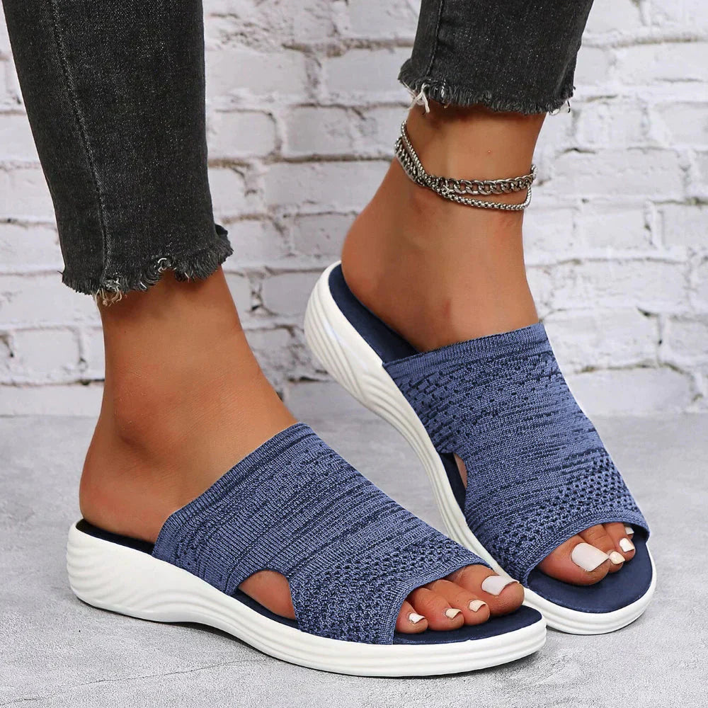 Women's Orthopedic Walking Sandals with Stretch Knit Arch Support