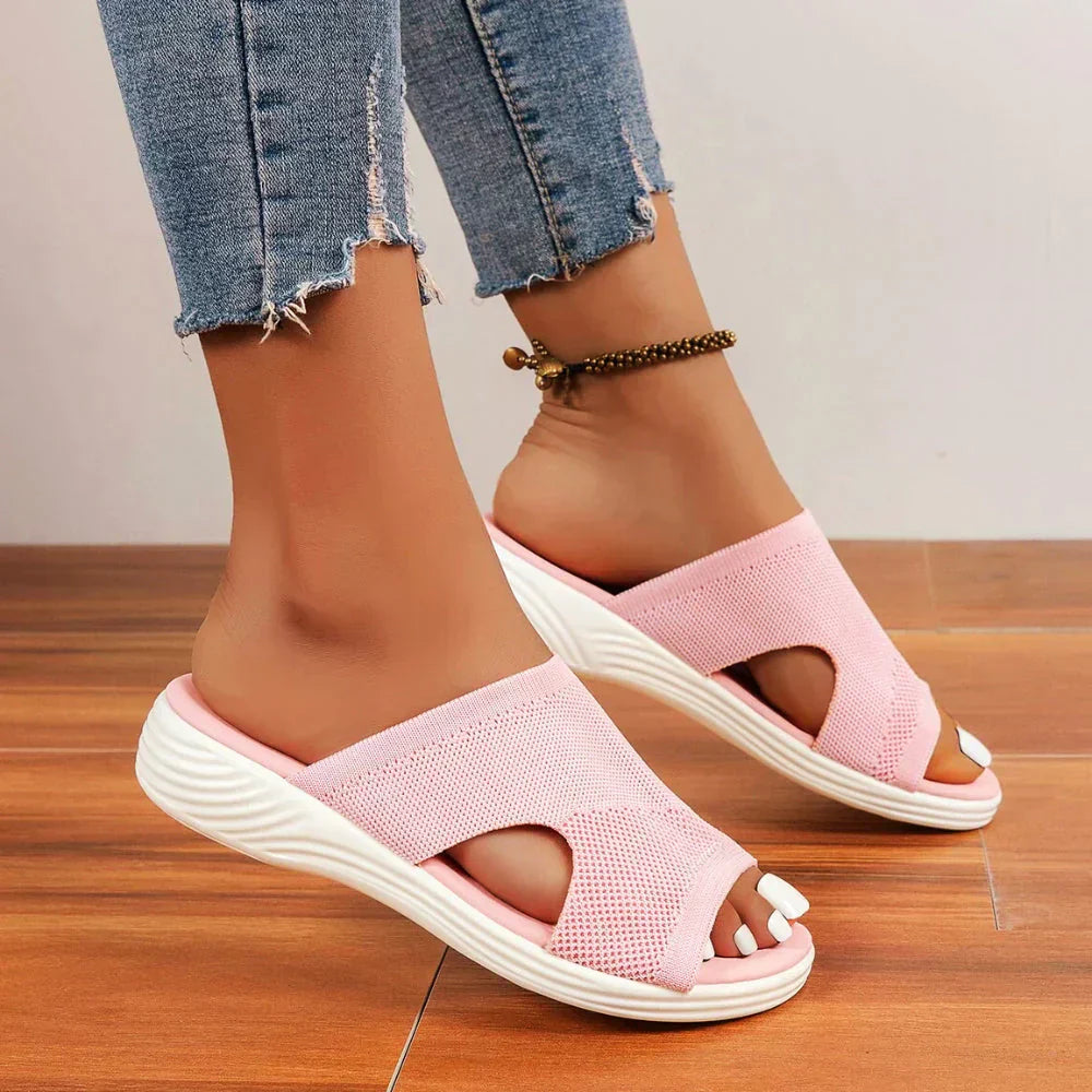 Women's Orthopedic Walking Sandals with Stretch Knit Arch Support
