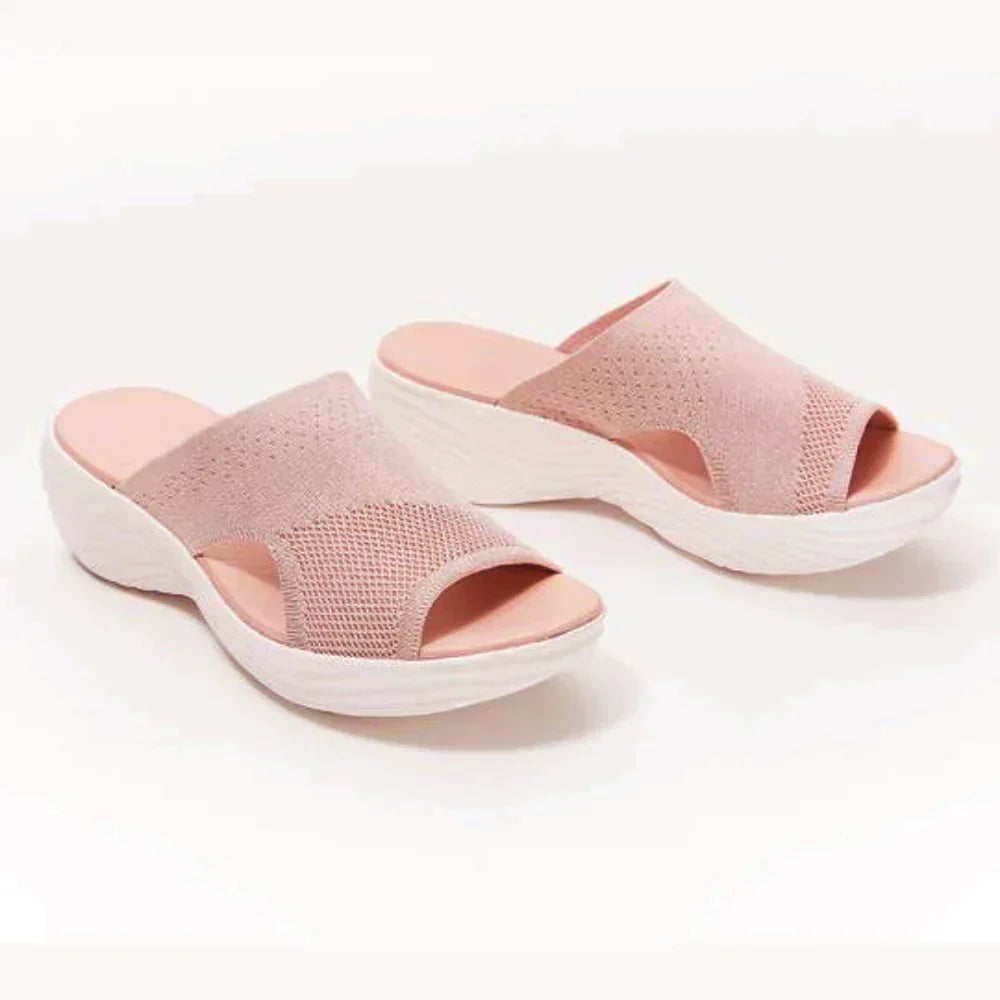 Women's Orthopedic Walking Sandals with Stretch Knit Arch Support