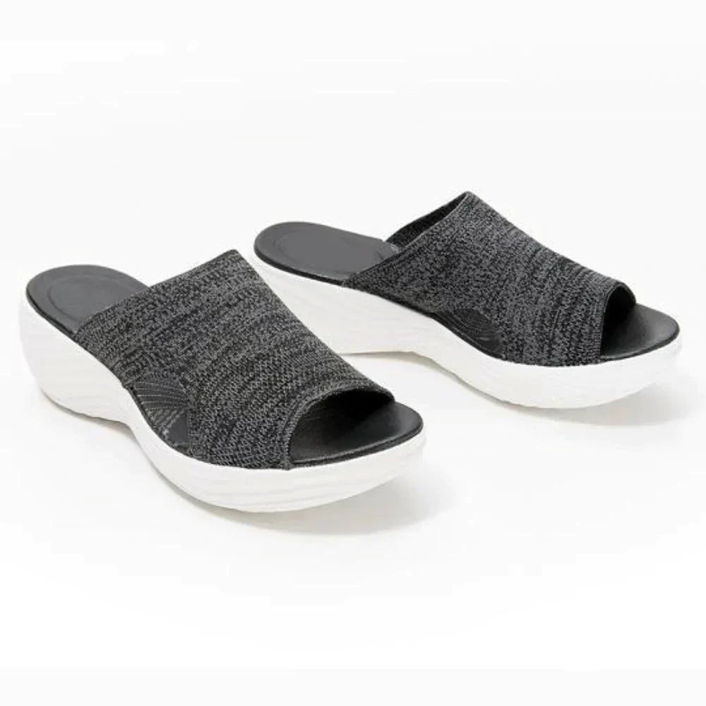 Women's Orthopedic Walking Sandals with Stretch Knit Arch Support