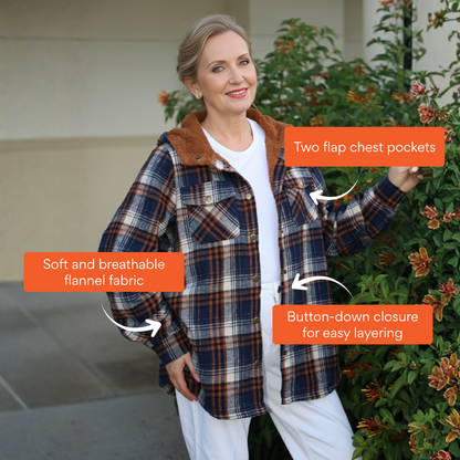 Ceylan® Plaid Fleece Lined Jacket