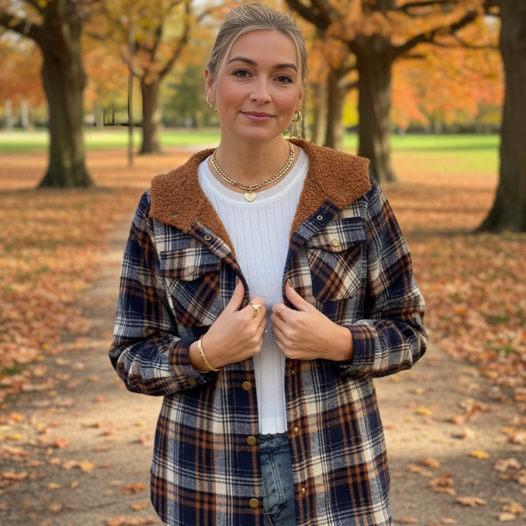 Ceylan® Plaid Fleece Lined Jacket