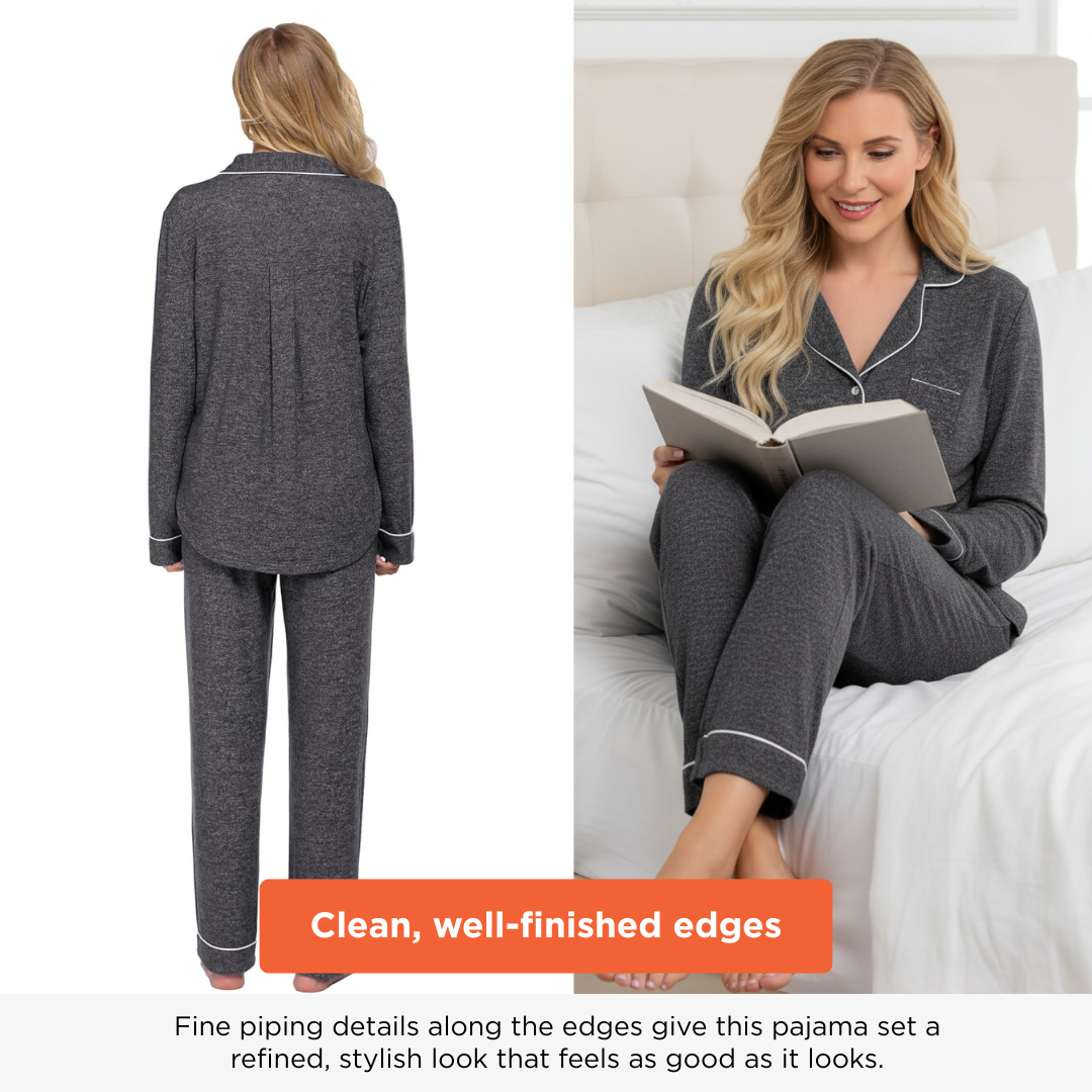 Ceylan Women's Long Sleeve Pajama Set – Houseofceylan