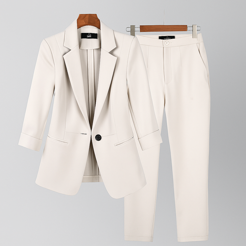 Women's Tailored Blazer and Trouser Suit Set