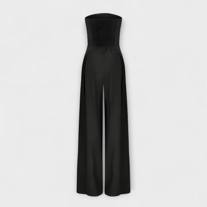 Women's Strapless Wide-Leg Jumpsuit for Elevated Evening Style