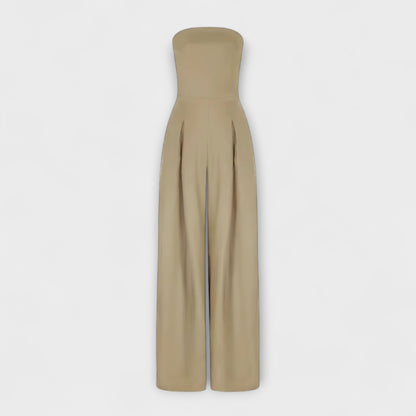 Women's Strapless Wide-Leg Jumpsuit for Elevated Evening Style