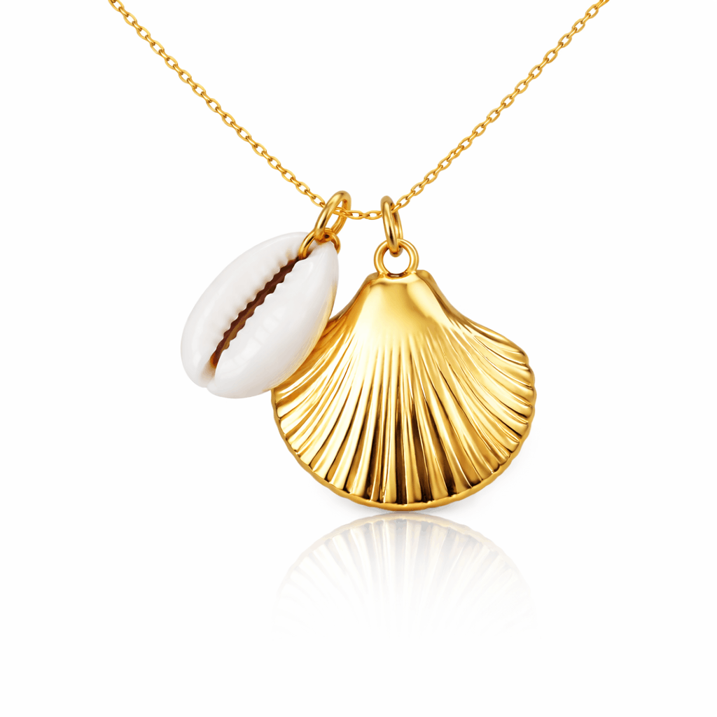 Women's Chain Necklace with Shell Charm
