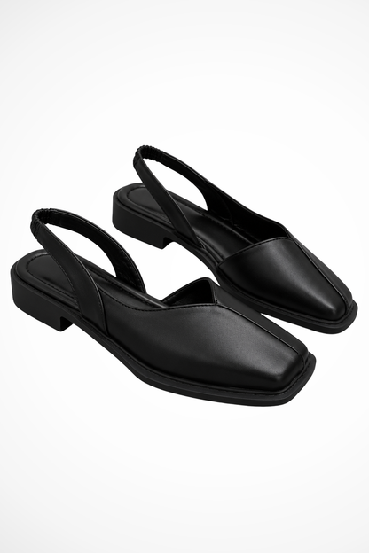 Women's Orthopedic Square Toe Slingback Flats