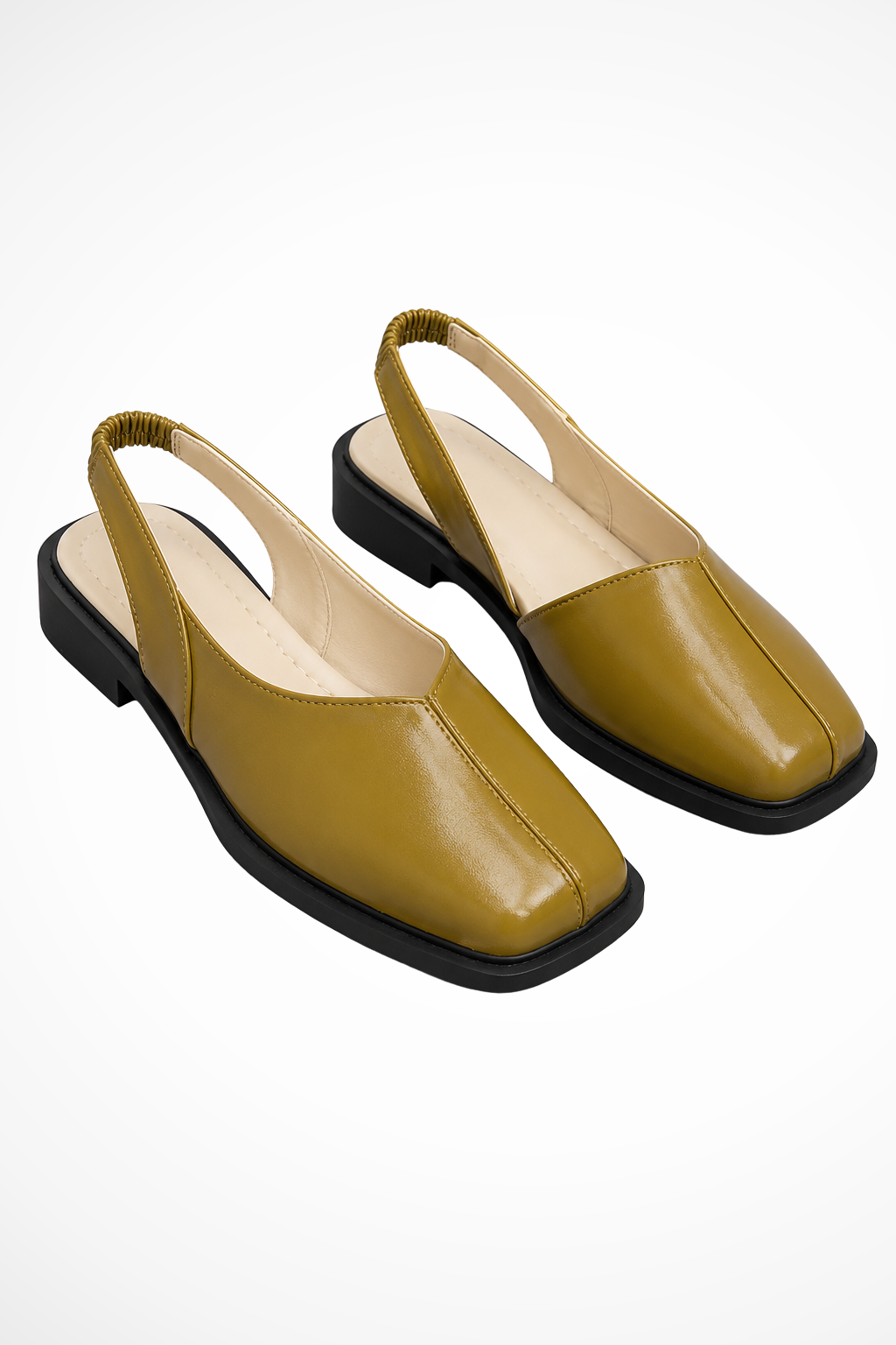 Women's Orthopedic Square Toe Slingback Flats