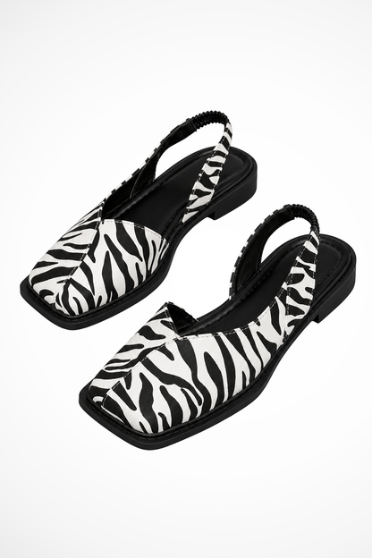 Women's Orthopedic Square Toe Slingback Flats